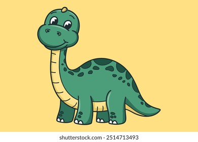 Lindo divertido bebé dinosaurio Festiva verano de dibujos animados Vector Icono Ilustración. Concepto de icono de Festiva animal aislado