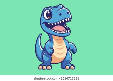 Lindo divertido bebé dinosaurio Festiva verano de dibujos animados Vector Icono Ilustración. Concepto de icono de Festiva animal aislado