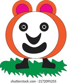 Cute and funny Baby Pumpkin Monster