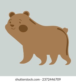 Cute Funny Bear Vector Design