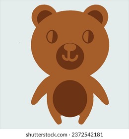 Cute Funny  Bear Vector Design