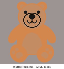 Cute Funny Bear Vector Design