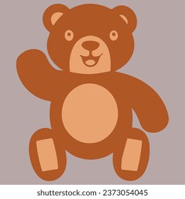 Cute Funny Bear Vector Design