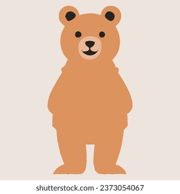 Cute Funny Bear Vector Design