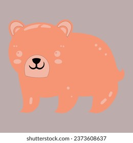 Cute Funny Bear Vector Design