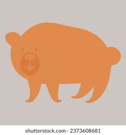 Cute Funny Bear Vector Design