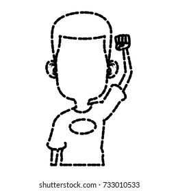 Cute and funny boy cartoon