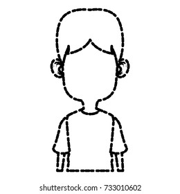 Cute and funny boy cartoon