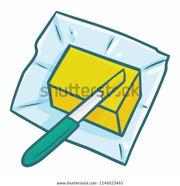 Cute Funny Butter Knife Vector Stock Vector (Royalty Free) 1146023465