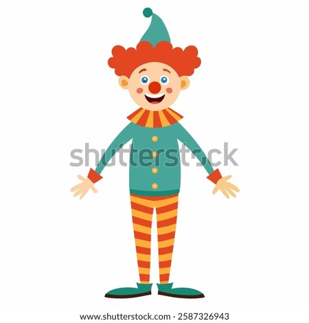 cute funny cartoon clown. Children
