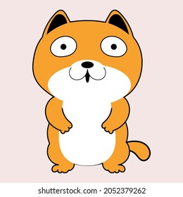 Cute funny cartoon dogs vector puppy pet characters