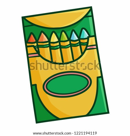 Cute and funny caryon for children - vector
