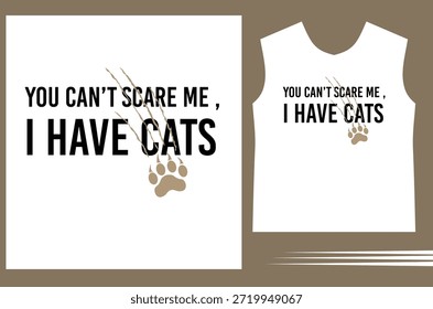 Camiseta de eslogan de gato divertido lindo
