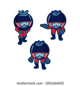 cute funny character apple helmet
