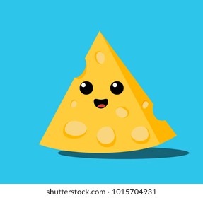 Cute And Funny Cheese Chunk Character