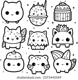 Cute and funny coloring page