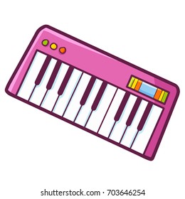 Cute and funny cool midi player for party - vector.