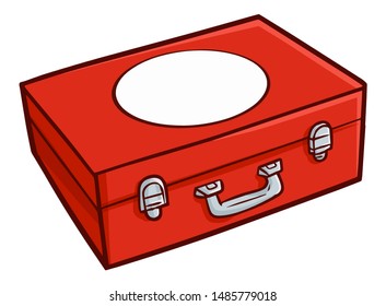 Cute and funny cool red medicine storage box