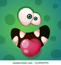 Cute, funny, crazy monster character. Helloween illustration Vector eps 10