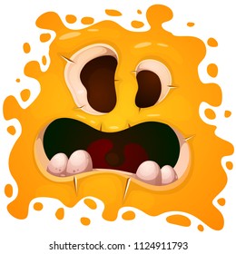 Cute, funny, crazy monster character. Helloween illustration Vector eps 10