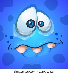 Cute, funny, crazy monster character. Helloween illustration Vector eps 10