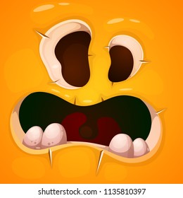 Cute, funny, crazy monster character. Helloween illustration Vector eps 10