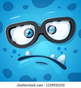 Cute, funny, crazy monster character. He is nowhere to be found illustration. Printing on T-shirts. Vector eps 10