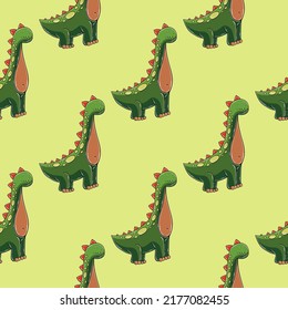 Frische Dinosauriermuster. Druck für Stoffdesign, Textilien, Verpackungspapier