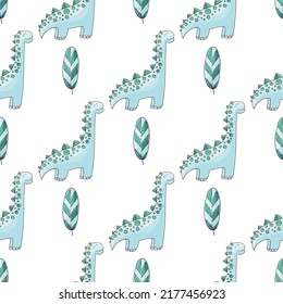 Un extraño patrón de dinosaurios. Impresión para el diseño de tela, textil, papel envolvente