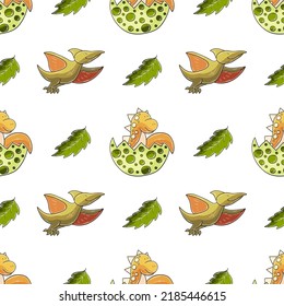 Un extraño patrón de dinosaurios. Impresión para el diseño de tela, textil, papel envolvente