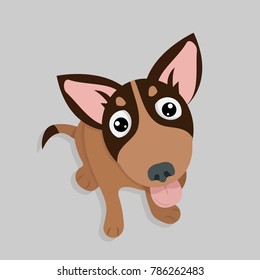 Cute Funny dog vector