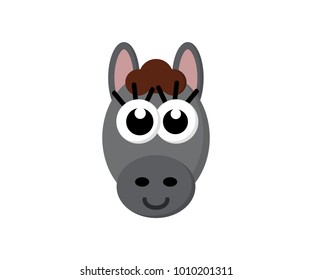 cute funny donkey illustration design