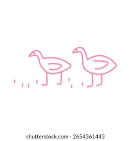 Pássaro de rabiscar engraçado bonito em estilo simples. Adorável garota kawaii, desenho de crianças, esboço de crianças. Frango, infantil naive ilustração vetorial plana primitiva isolada no fundo branco