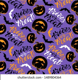 Cute funny  doodle pattern background halloween art