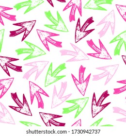Cute funny doodles seamless pattern on white background for teenage girls. Ethnic seamless pattern in native style. Native american background design. Vector illustration. 