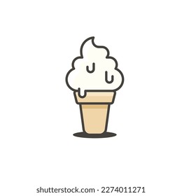 cute funny emoticon vector icon illustration