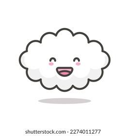 ilustración de vector de emoticono lindo