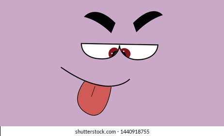 Cute Funny Face for Tshirt Vector