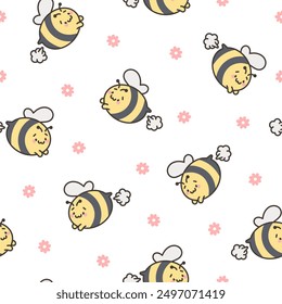 Cute and funny farting animals. Seamless pattern. Cartoon characters. Hand drawn style. Vector drawing. Design ornaments.