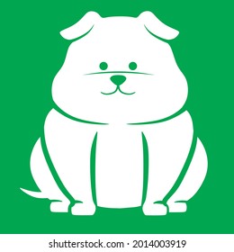 CUTE FUNNY FAT DOG VECTOR DESIGN