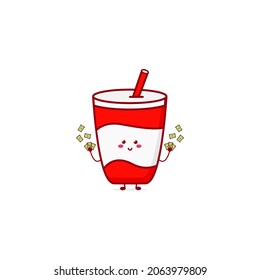 Cute funny food character. Vector hand drawn cartoon mascot character illustration icon. Isolated on white background. breakfast character concept