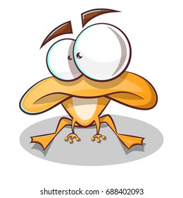 Cute, funny frog cartoon Vector eps 10