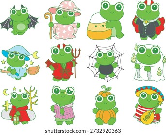 Cute funny Frog sticker