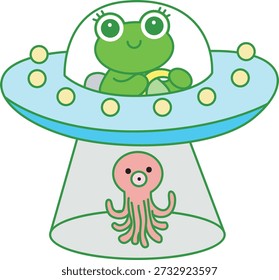 Cute funny Frog sticker