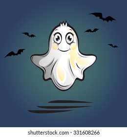 Cute and funny ghost \ halloween 