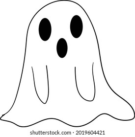 Ilustraciones de fantasmas graciosas y cortas