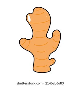 Cute funny ginger waving hand character.Vector hand drawn traditional cartoon vintage,retro, kawaii character illustration icon. Isolated white background. Ginger emoji,child,adorable,kids concept