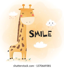 Cute Funny Giraffe