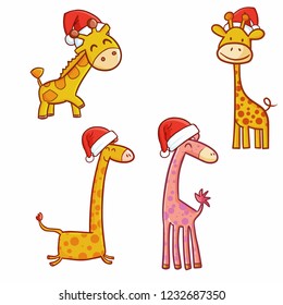Giraffe Weihnachten Images Stock Photos Vectors Shutterstock