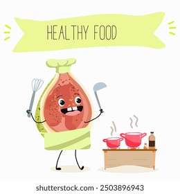 Linda Ilustración vectorial de personaje de guayaba divertida.